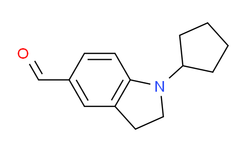 CAS No. 876716-80-2, 1-Cyclopentylindoline-5-carbaldehyde