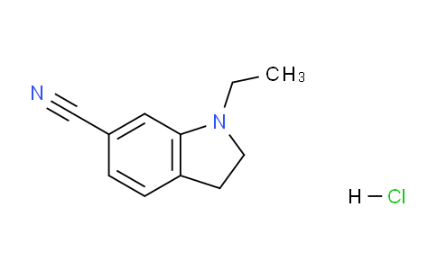 CAS No. 1187928-73-9, 1-Ethylindoline-6-carbonitrile hydrochloride