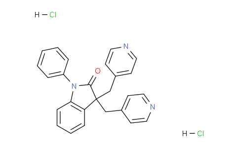 CAS No. 113168-57-3, 1-Phenyl-3,3-bis(pyridin-4-ylmethyl)indolin-2-one dihydrochloride