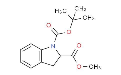 CAS No. 186704-03-0, 1-tert-Butyl 2-methyl indoline-1,2-dicarboxylate