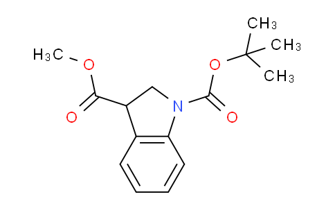 CAS No. 528862-00-2, 1-tert-Butyl 3-methyl indoline-1,3-dicarboxylate