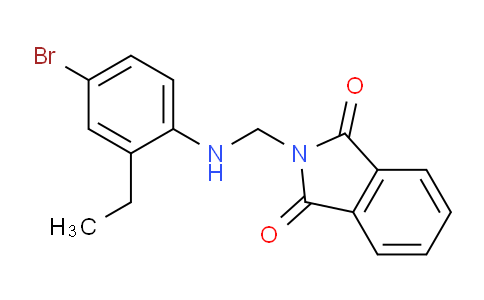 CAS No. 1241674-55-4, 2-(((4-Bromo-2-ethylphenyl)amino)methyl)isoindoline-1,3-dione