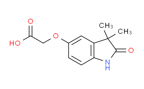 CAS No. 1399656-63-3, 2-((3,3-Dimethyl-2-oxoindolin-5-yl)oxy)acetic acid