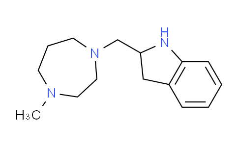 CAS No. 1543088-07-8, 2-((4-Methyl-1,4-diazepan-1-yl)methyl)indoline