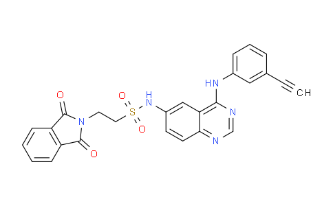 CAS No. 183321-69-9, 2-(1,3-Dioxoisoindolin-2-yl)-N-(4-((3-ethynylphenyl)amino)quinazolin-6-yl)ethanesulfonamide