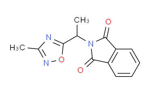 CAS No. 1260713-53-8, 2-(1-(3-Methyl-1,2,4-oxadiazol-5-yl)ethyl)isoindoline-1,3-dione