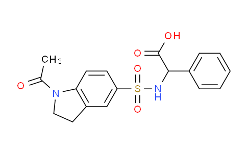 CAS No. 1028067-91-5, 2-(1-Acetylindoline-5-sulfonamido)-2-phenylacetic acid