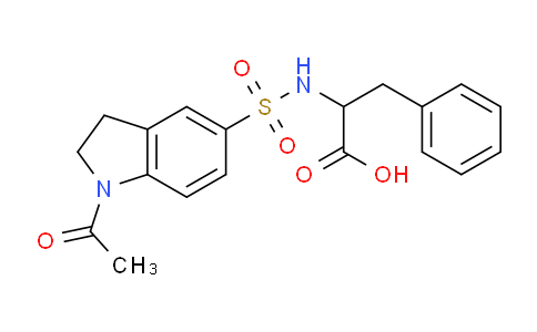 CAS No. 1396964-72-9, 2-(1-Acetylindoline-5-sulfonamido)-3-phenylpropanoic acid