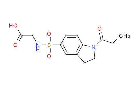 CAS No. 899718-42-4, 2-(1-Propionylindoline-5-sulfonamido)acetic acid