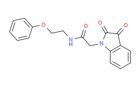 CAS No. 299919-84-9, 2-(2,3-Dioxoindolin-1-yl)-N-(2-phenoxyethyl)acetamide