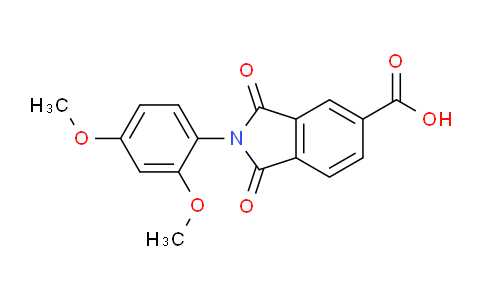 356578-82-0 | 2-(2,4-Dimethoxyphenyl)-1,3-dioxoisoindoline-5-carboxylic acid