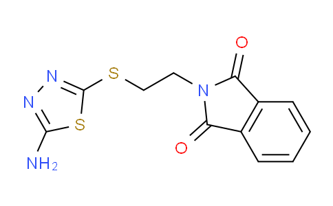 CAS No. 556024-08-9, 2-(2-((5-Amino-1,3,4-thiadiazol-2-yl)thio)ethyl)isoindoline-1,3-dione
