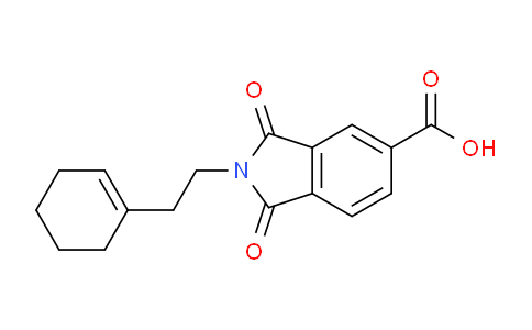 CAS No. 356573-34-7, 2-(2-(Cyclohex-1-en-1-yl)ethyl)-1,3-dioxoisoindoline-5-carboxylic acid