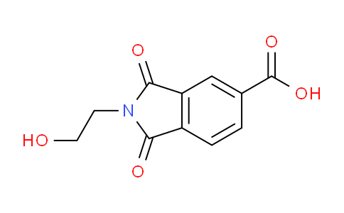 CAS No. 17329-32-7, 2-(2-Hydroxyethyl)-1,3-dioxoisoindoline-5-carboxylic acid