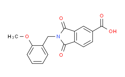 CAS No. 356573-59-6, 2-(2-Methoxybenzyl)-1,3-dioxoisoindoline-5-carboxylic acid
