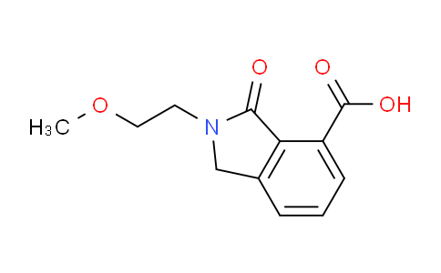 CAS No. 436093-44-6, 2-(2-Methoxyethyl)-3-oxo-2,3-dihydro-1H-isoindole-4-carboxylic acid