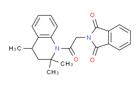 CAS No. 332382-54-4, 2-(2-oxo-2-(2,2,4-Trimethyl-3,4-dihydroquinolin-1(2H)-yl)ethyl)isoindoline-1,3-dione