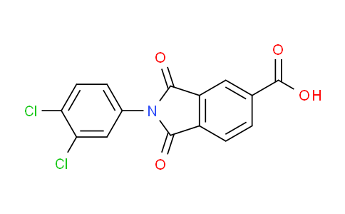 CAS No. 285552-82-1, 2-(3,4-Dichlorophenyl)-1,3-dioxoisoindoline-5-carboxylic acid