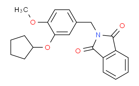CAS No. 287196-92-3, 2-(3-(Cyclopentyloxy)-4-methoxybenzyl)isoindoline-1,3-dione