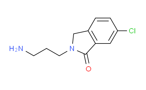 CAS No. 1206969-25-6, 2-(3-Aminopropyl)-6-chloroisoindolin-1-one