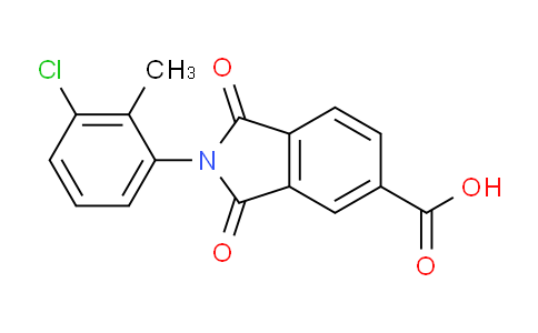 CAS No. 356576-29-9, 2-(3-Chloro-2-methylphenyl)-1,3-dioxoisoindoline-5-carboxylic acid