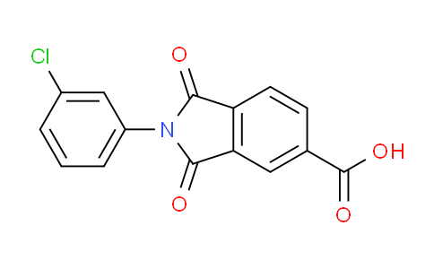 CAS No. 166096-47-5, 2-(3-Chlorophenyl)-1,3-dioxoisoindoline-5-carboxylic acid