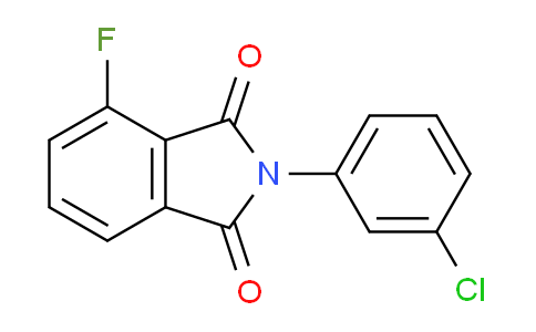 CAS No. 917746-18-0, 2-(3-Chlorophenyl)-4-fluoroisoindoline-1,3-dione