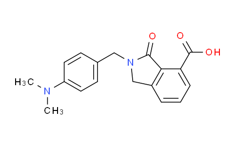 CAS No. 881041-36-7, 2-(4-(Dimethylamino)benzyl)-3-oxoisoindoline-4-carboxylic acid