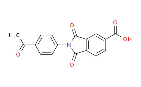 CAS No. 300405-47-4, 2-(4-Acetylphenyl)-1,3-dioxoisoindoline-5-carboxylic acid