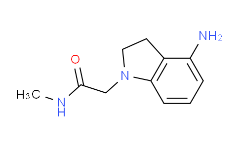 CAS No. 1339056-10-8, 2-(4-Aminoindolin-1-yl)-N-methylacetamide