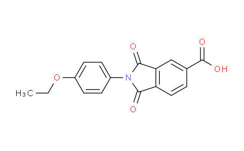 CAS No. 166096-53-3, 2-(4-Ethoxyphenyl)-1,3-dioxoisoindoline-5-carboxylic acid