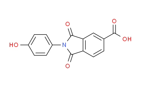 CAS No. 22005-25-0, 2-(4-Hydroxyphenyl)-1,3-dioxoisoindoline-5-carboxylic acid