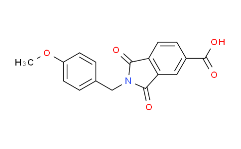 CAS No. 351996-94-6, 2-(4-Methoxybenzyl)-1,3-dioxoisoindoline-5-carboxylic acid