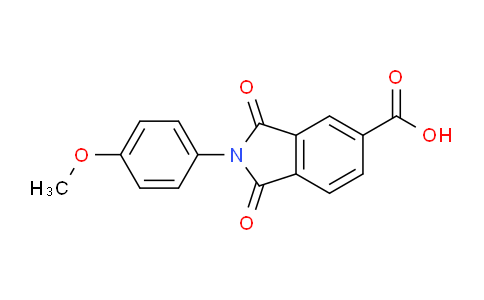 CAS No. 160878-87-5, 2-(4-Methoxyphenyl)-1,3-dioxoisoindoline-5-carboxylic acid