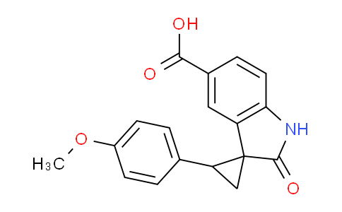 CAS No. 1708295-33-3, 2-(4-Methoxyphenyl)-2'-oxospiro[cyclopropane-1,3'-indoline]-5'-carboxylic acid