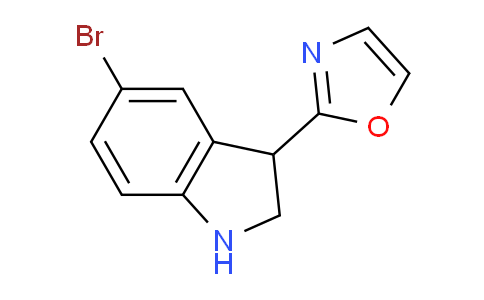 CAS No. 1250992-31-4, 2-(5-Bromoindolin-3-yl)oxazole