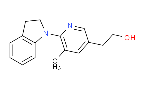CAS No. 1355201-79-4, 2-(6-(Indolin-1-yl)-5-methylpyridin-3-yl)ethanol