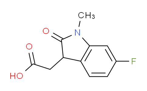 CAS No. 933752-43-3, 2-(6-Fluoro-1-methyl-2-oxoindolin-3-yl)acetic acid