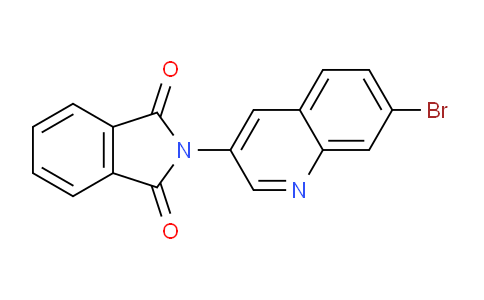 CAS No. 1375108-38-5, 2-(7-Bromoquinolin-3-yl)isoindoline-1,3-dione