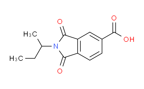 CAS No. 137247-87-1, 2-(sec-Butyl)-1,3-dioxoisoindoline-5-carboxylic acid