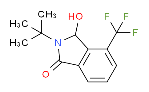 CAS No. 1242336-58-8, 2-(tert-Butyl)-3-hydroxy-4-(trifluoromethyl)isoindolin-1-one