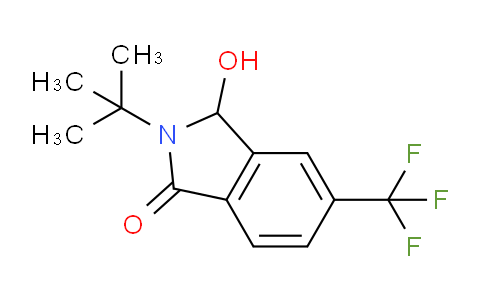 CAS No. 1242336-73-7, 2-(tert-Butyl)-3-hydroxy-5-(trifluoromethyl)isoindolin-1-one