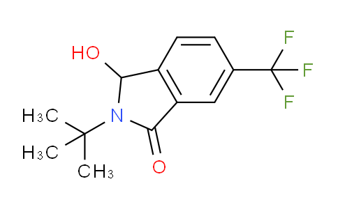 CAS No. 1242336-60-2, 2-(tert-Butyl)-3-hydroxy-6-(trifluoromethyl)isoindolin-1-one