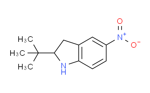 CAS No. 312306-35-7, 2-(tert-Butyl)-5-nitroindoline