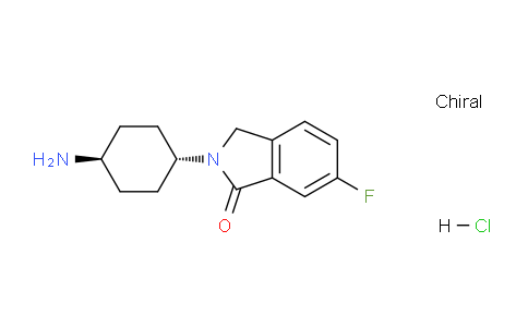 CAS No. 1439902-63-2, 2-(trans-4-Aminocyclohexyl)-6-fluoroisoindolin-1-one hydrochloride