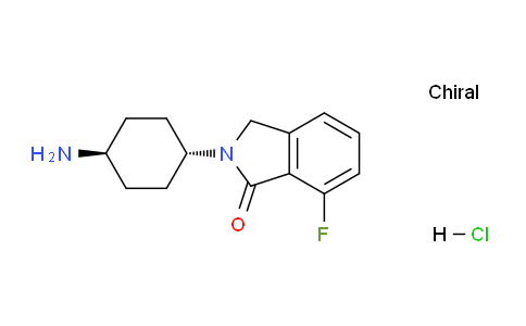 CAS No. 1707367-78-9, 2-(trans-4-Aminocyclohexyl)-7-fluoroisoindolin-1-one hydrochloride