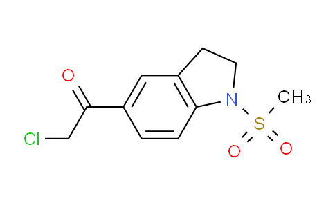 CAS No. 851288-79-4, 2-Chloro-1-(1-(methylsulfonyl)indolin-5-yl)ethanone