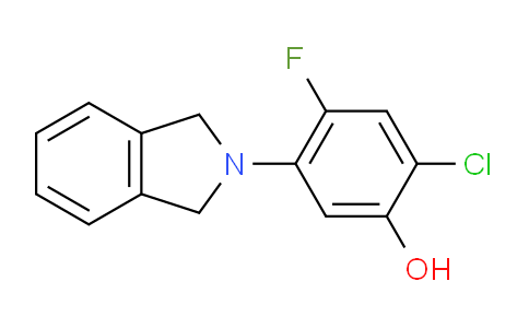 CAS No. 852690-96-1, 2-Chloro-4-fluoro-5-(isoindolin-2-yl)phenol