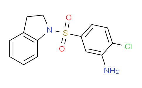 CAS No. 847171-45-3, 2-Chloro-5-(indolin-1-ylsulfonyl)aniline