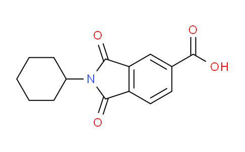 CAS No. 67822-74-6, 2-Cyclohexyl-1,3-dioxoisoindoline-5-carboxylic acid